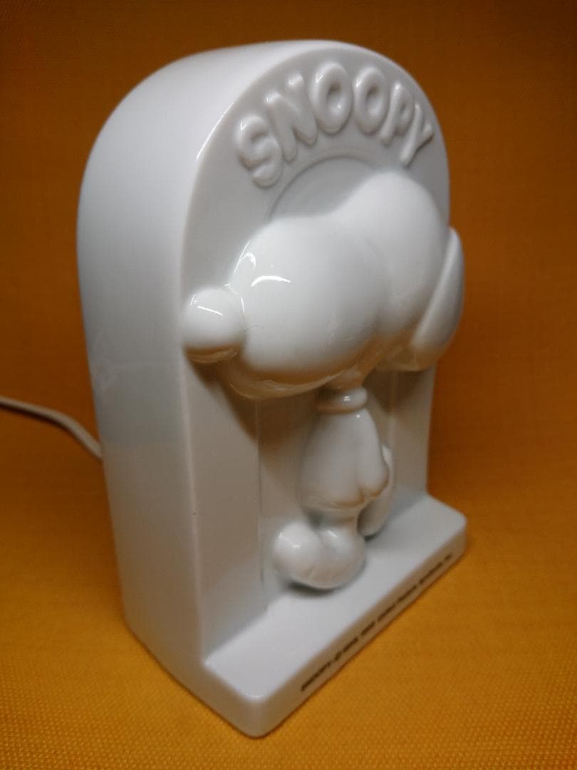 【美品】スヌーピー　陶器　ライト　置物　インテリア　工芸品　美術品　A3341