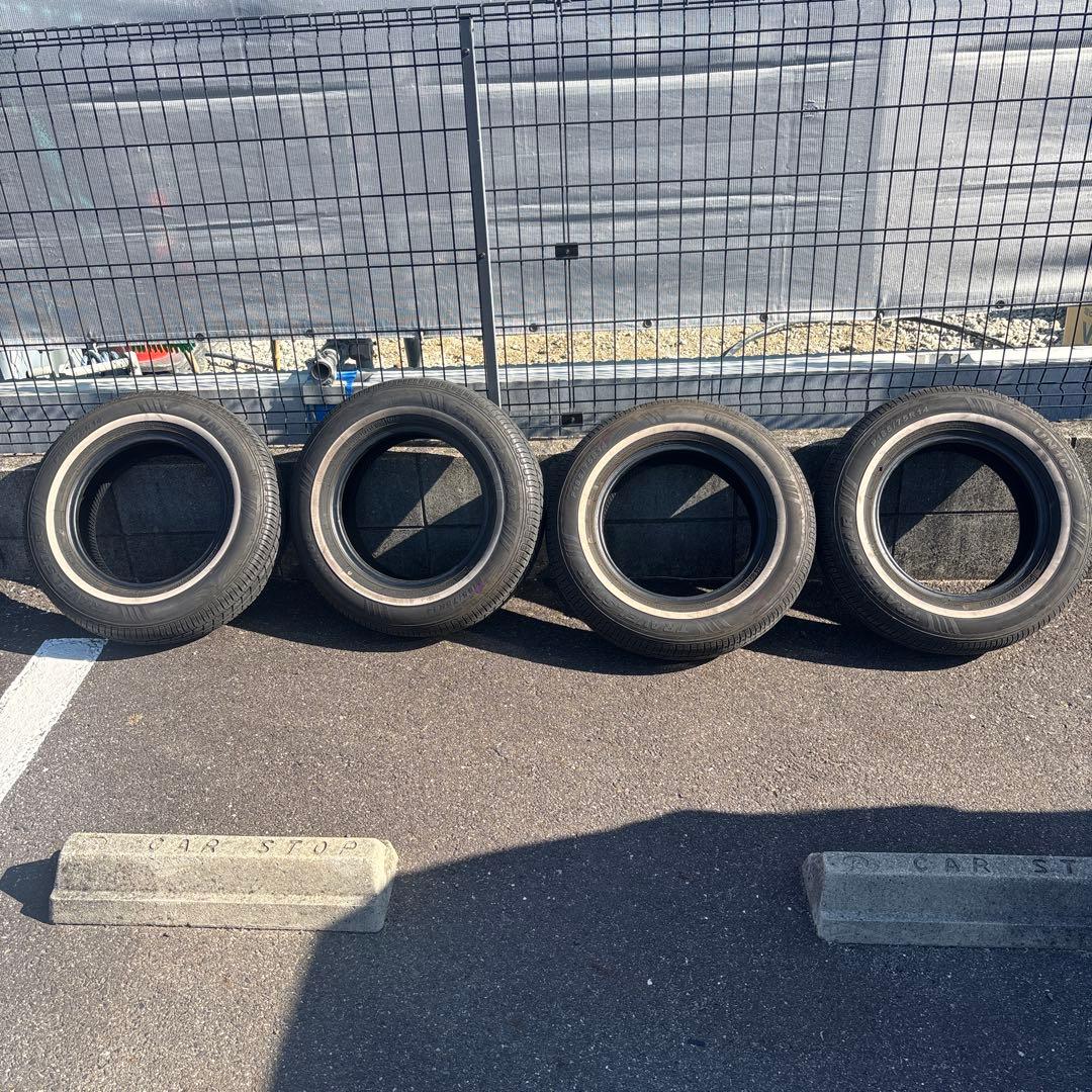 4本セット TRAVELSTARサマータイヤ 14インチ　ホワイトリボン