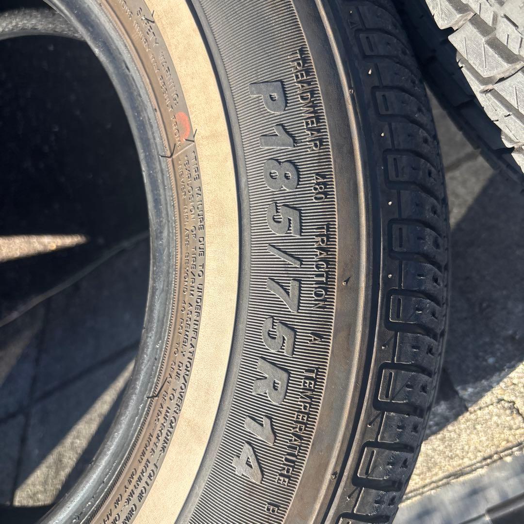 4本セット TRAVELSTARサマータイヤ 14インチ　ホワイトリボン