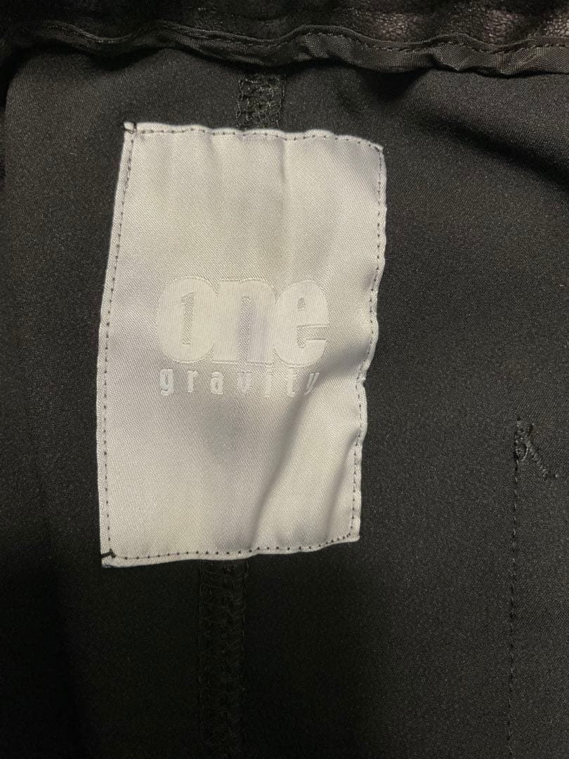 ONE GRAVITY ワングラビティ ポリエステル イージーパンツ ブラック
