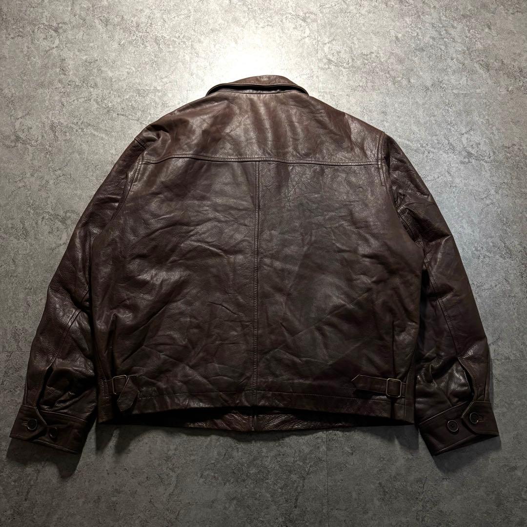 90s vintage old gap レザージャケット　XL シングル　本革