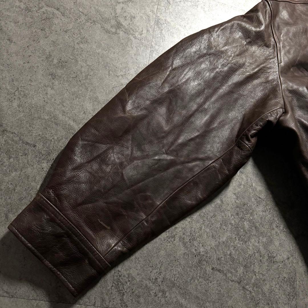 90s vintage old gap レザージャケット　XL シングル　本革