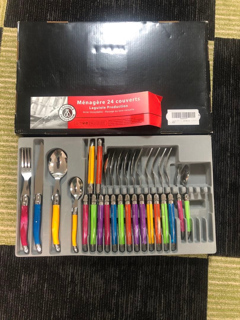 未使用 Laguiole ラギオール カトラリーセット 21本 専用ケース付き