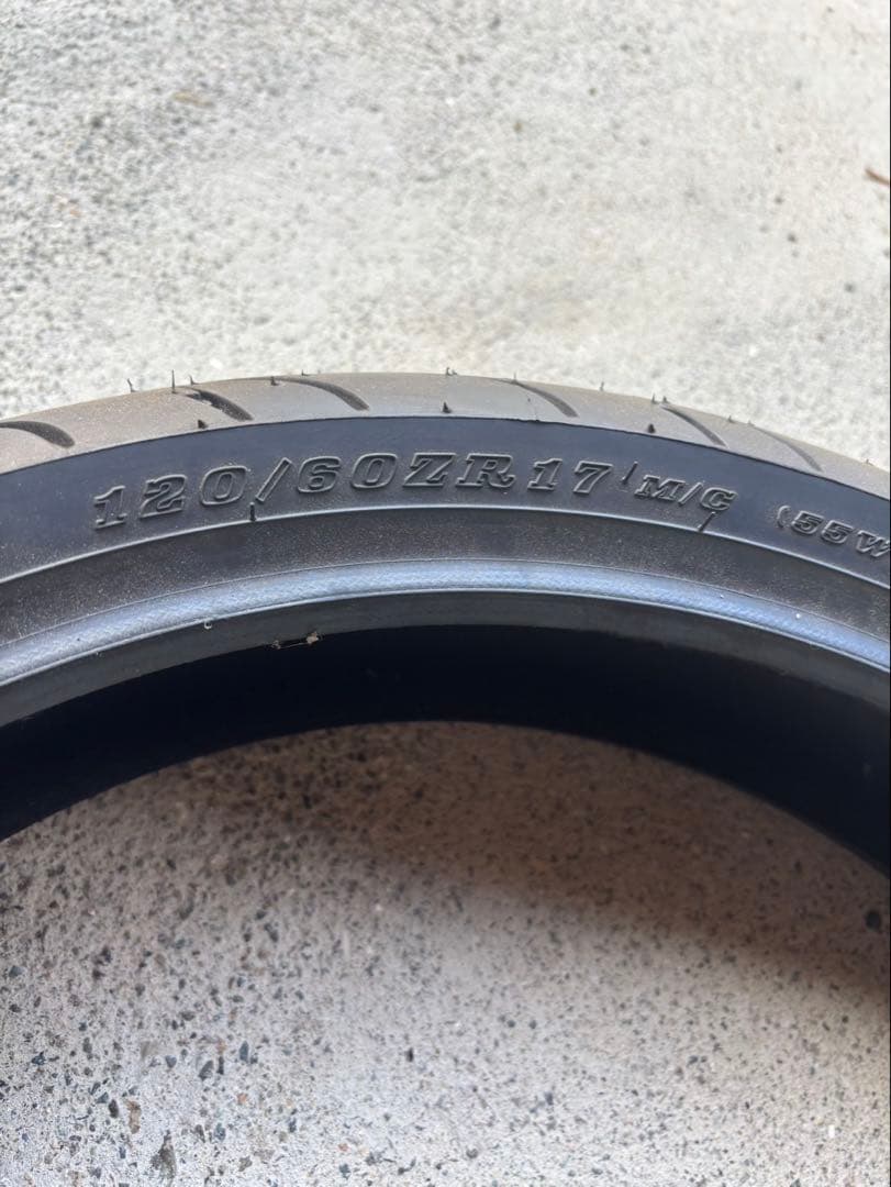 【新品・未使用】 DUNLOP160/60ZR17 120/60ZR17