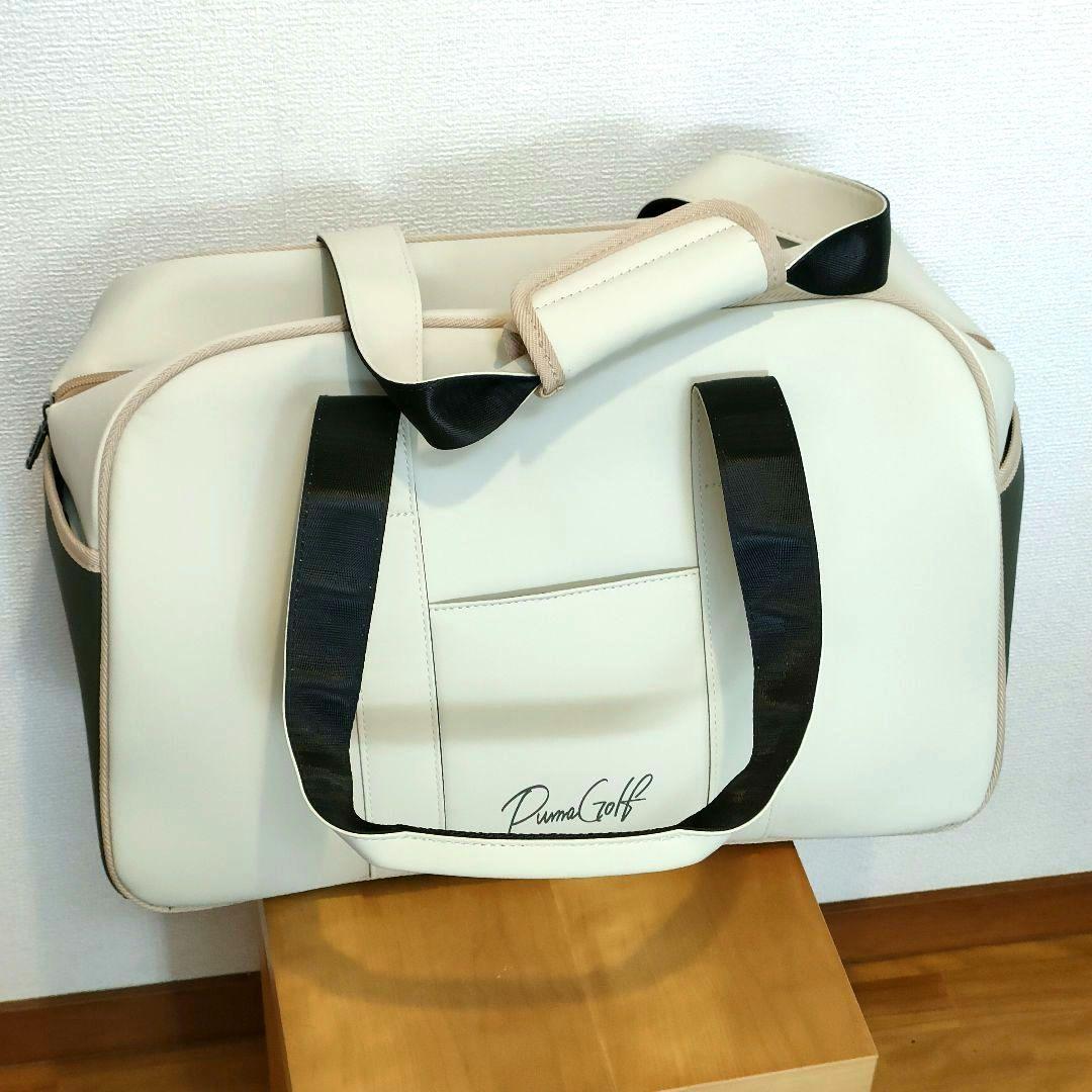 未使用 プーマゴルフ ベーシックボストンバッグクリーム/カーキ2024年製