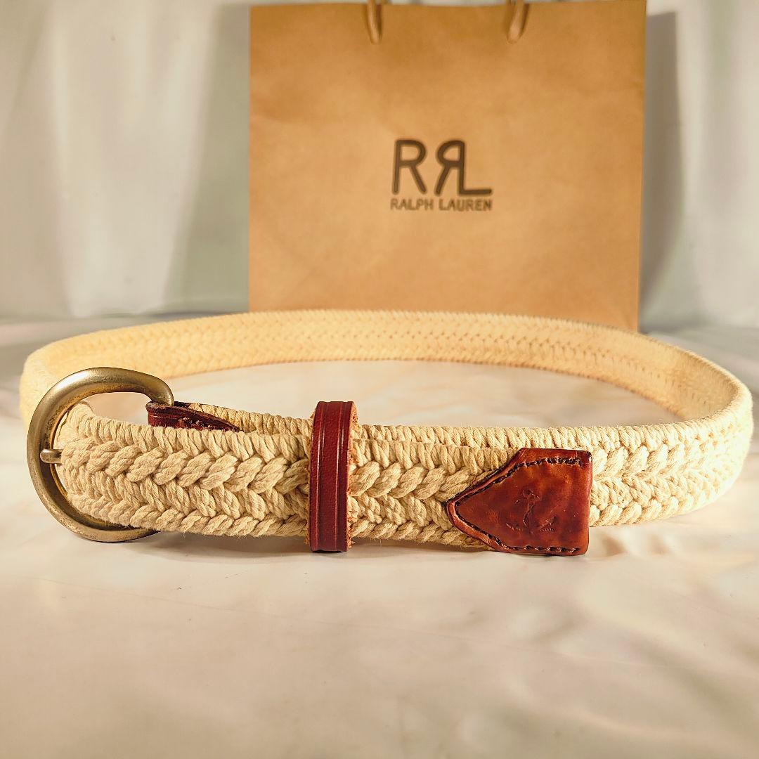 【極美品】RRL　RALPH LAUREN　高級ドレスベルト イタリア製 正規品