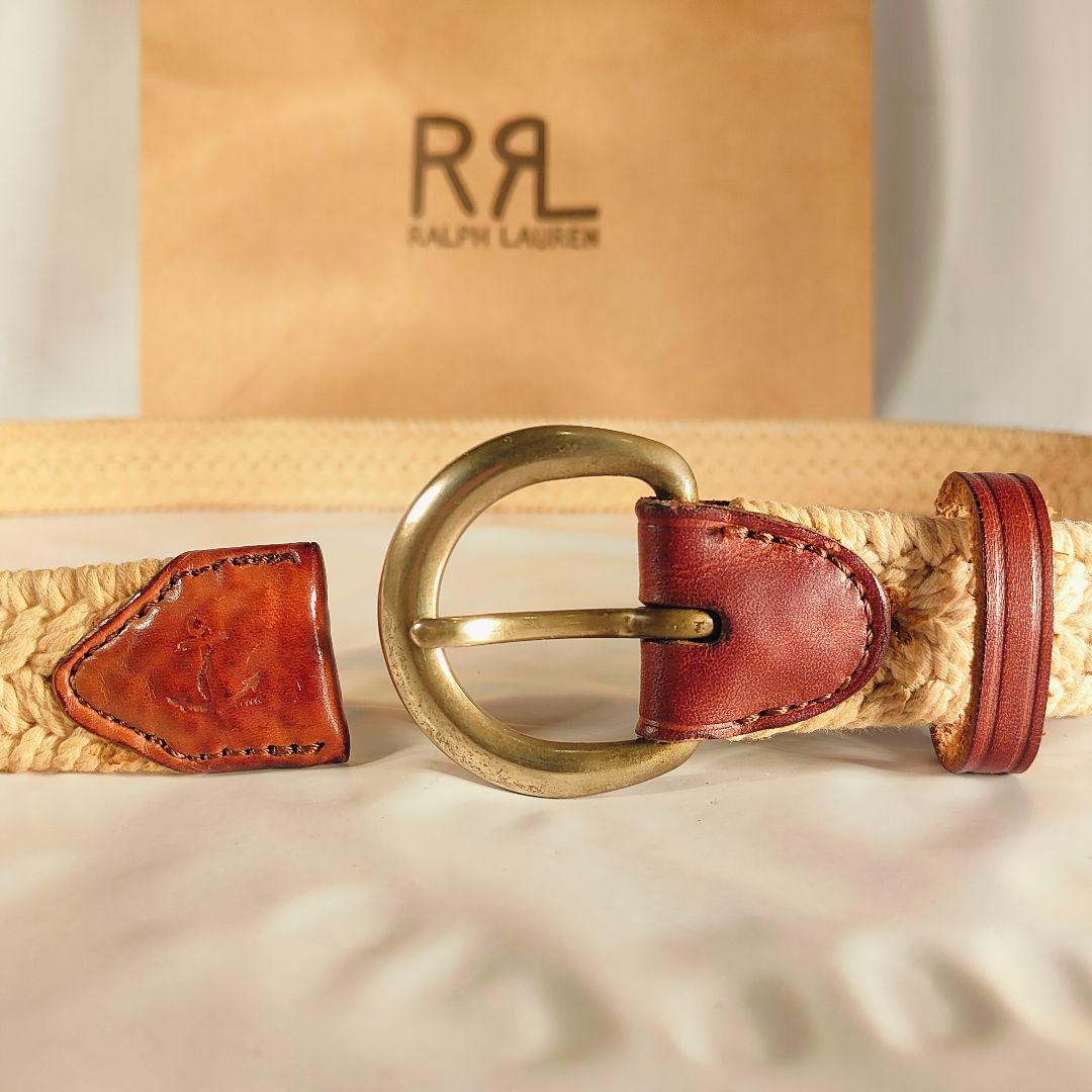 【極美品】RRL　RALPH LAUREN　高級ドレスベルト イタリア製 正規品