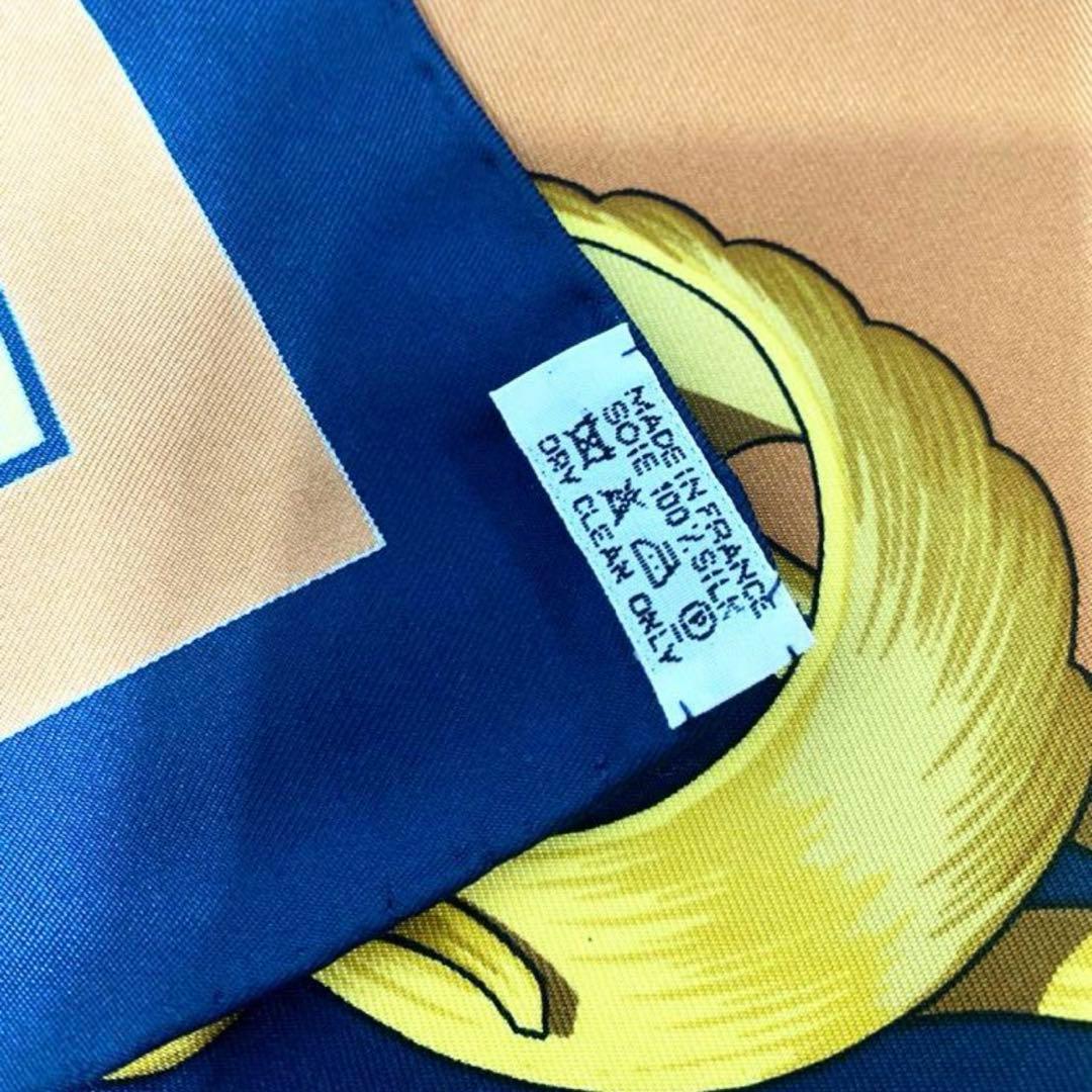 美品 Hermès シルク スカーフ Couronnes エルメス カレ 90