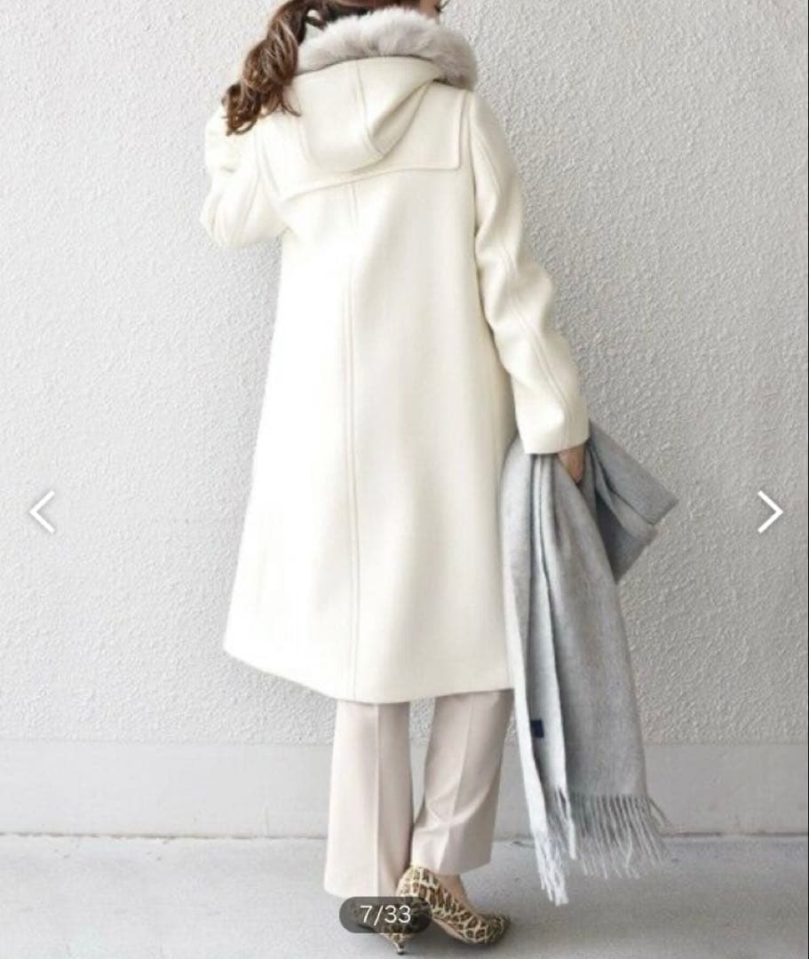 シップス　SHIPS メルトンファーダッフル コート