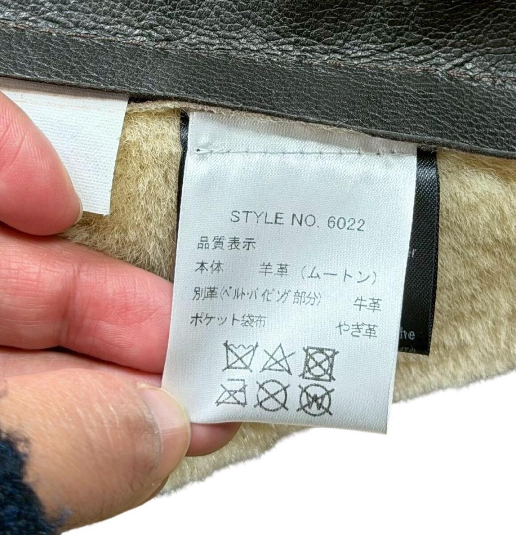 USA製 257S B-3 ショット リアルムートン フライトジャケット 茶36