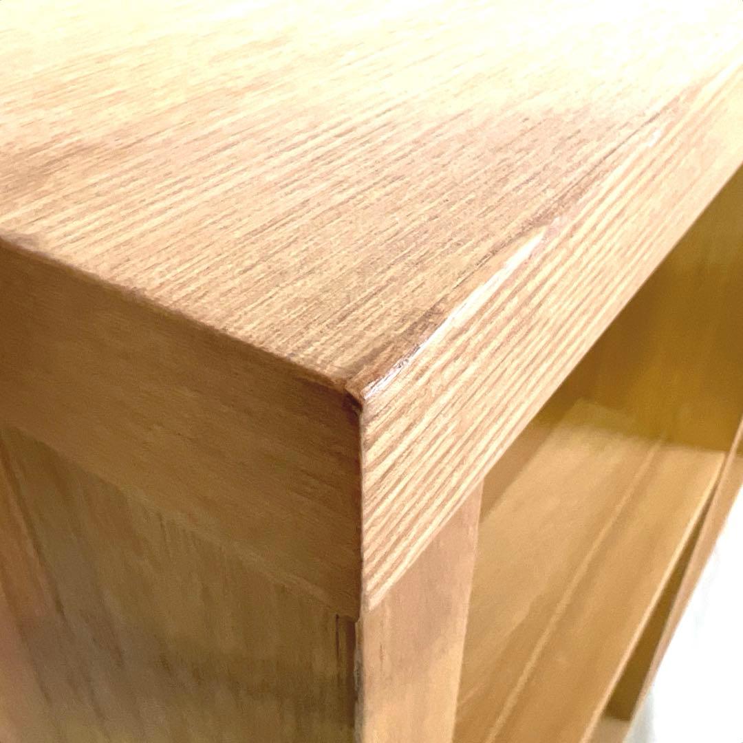 無印良品・MUJI・木製オープンラック 2列2段・横幅100cm