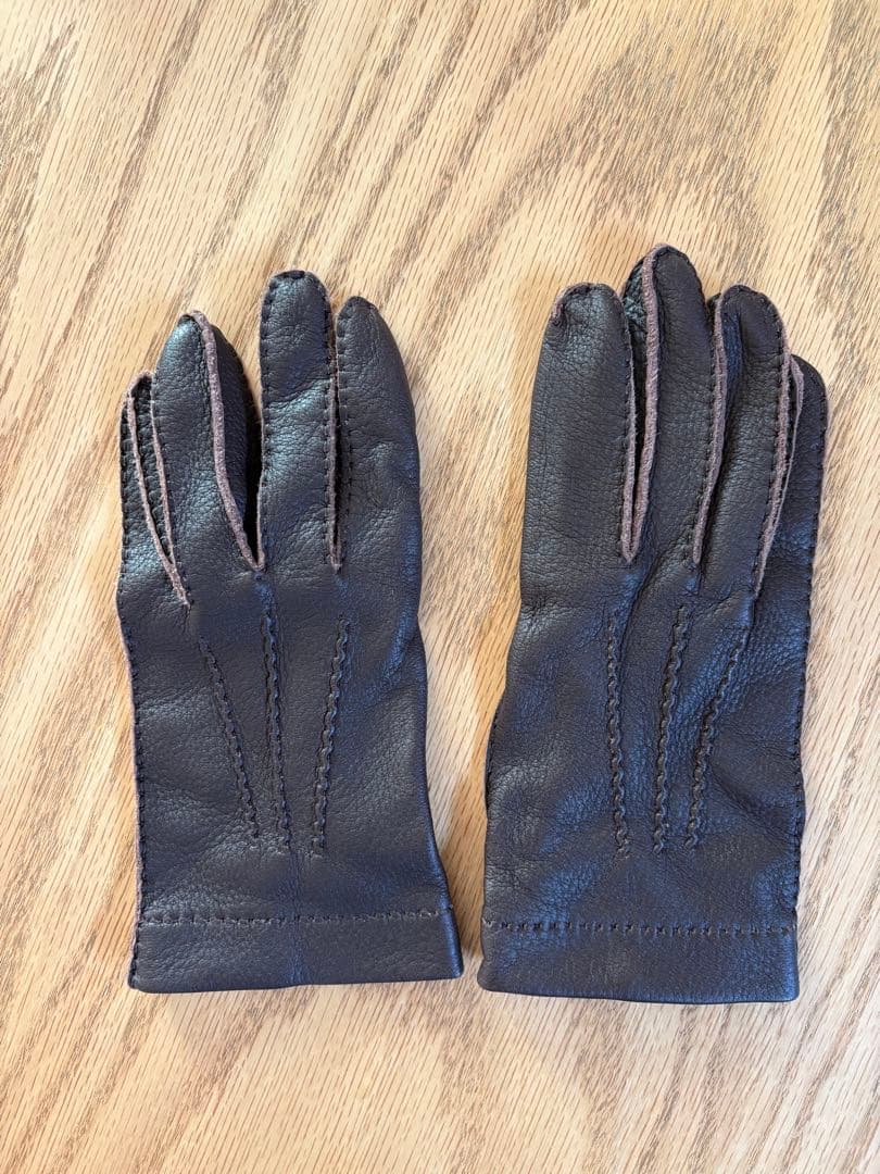 メローラ ディア ダークブラウン ライニングなし 革手袋 MEROLA