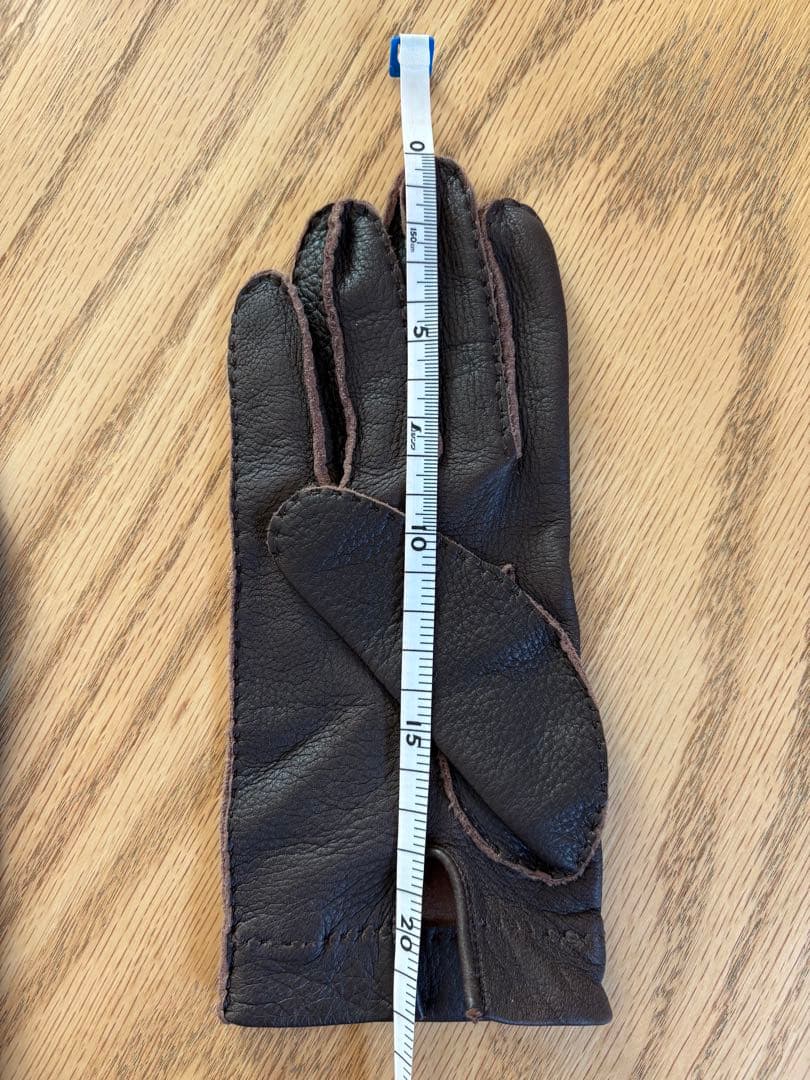 メローラ ディア ダークブラウン ライニングなし 革手袋 MEROLA