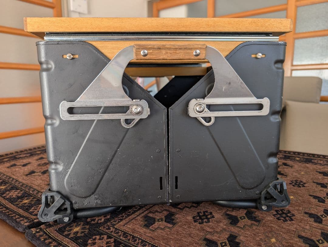 【3点セット】スノーピーク シェルフコンテナ50 バリスティクス脚付き（黒）