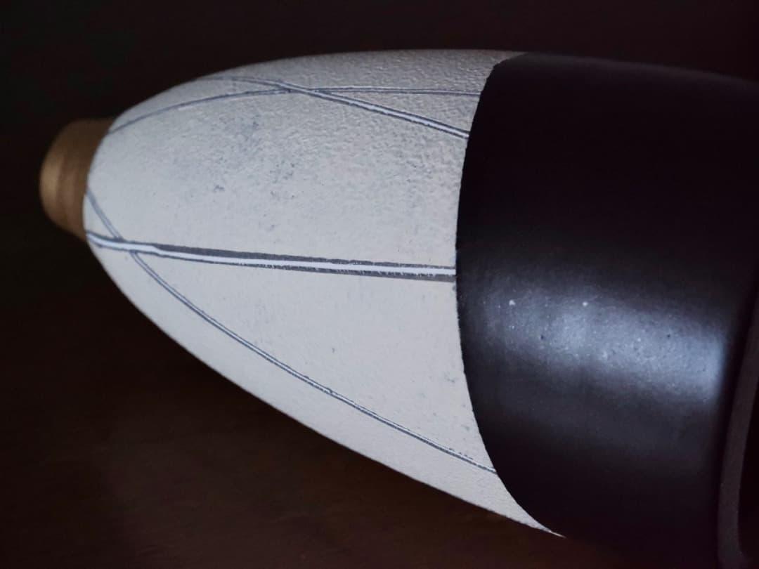 菊地弘　笠間焼　山王窯　金彩花生　花瓶　華道具　箱付　美品　現代美術　Q2313