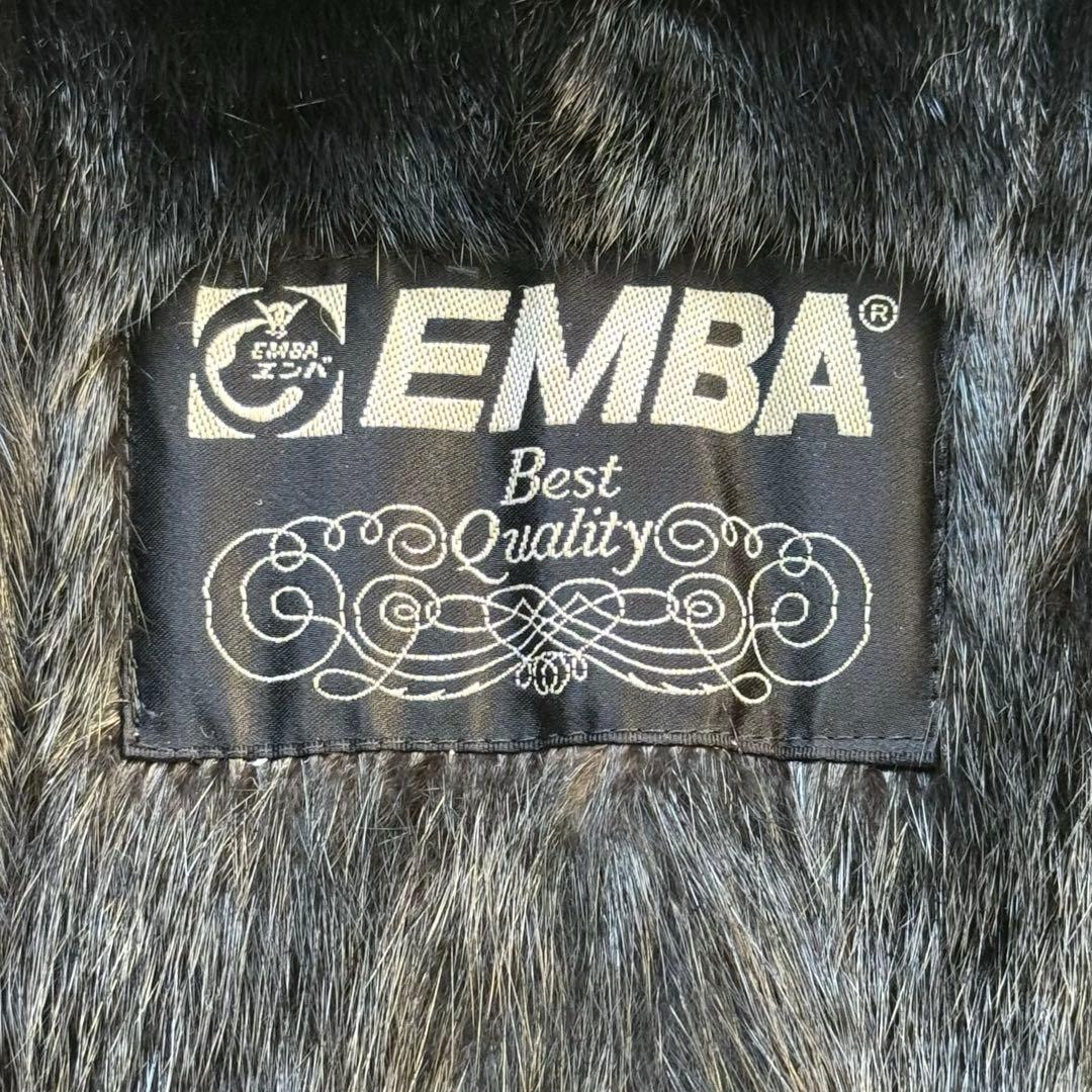 EMBA ラムレザーコート ファーライナー ウィーゼル ブラック FREE