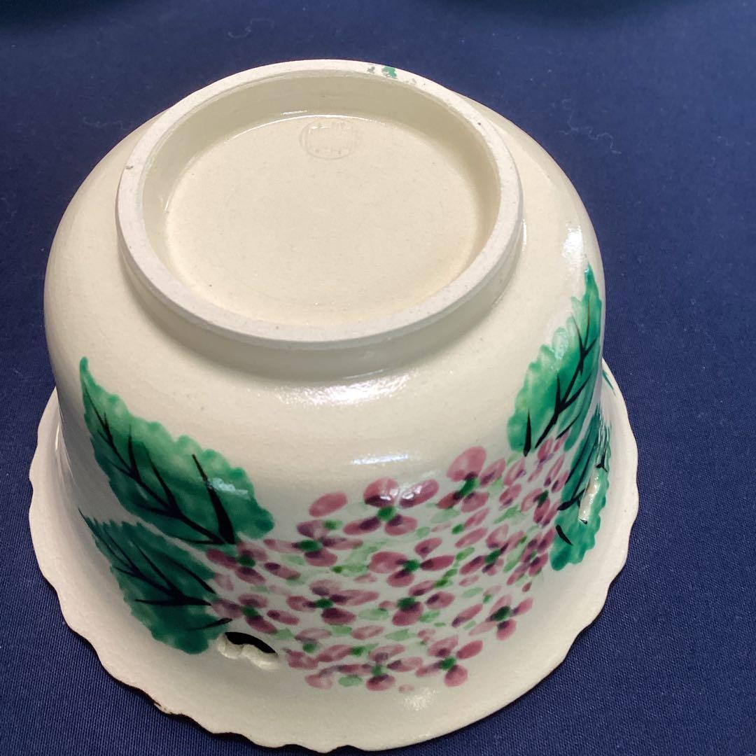 京焼乾山写紫陽花向付10客　　新品未使用　　　夏の器　　最後の10客