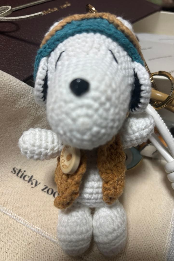 sticky zoo スヌーピー　キーホルダー