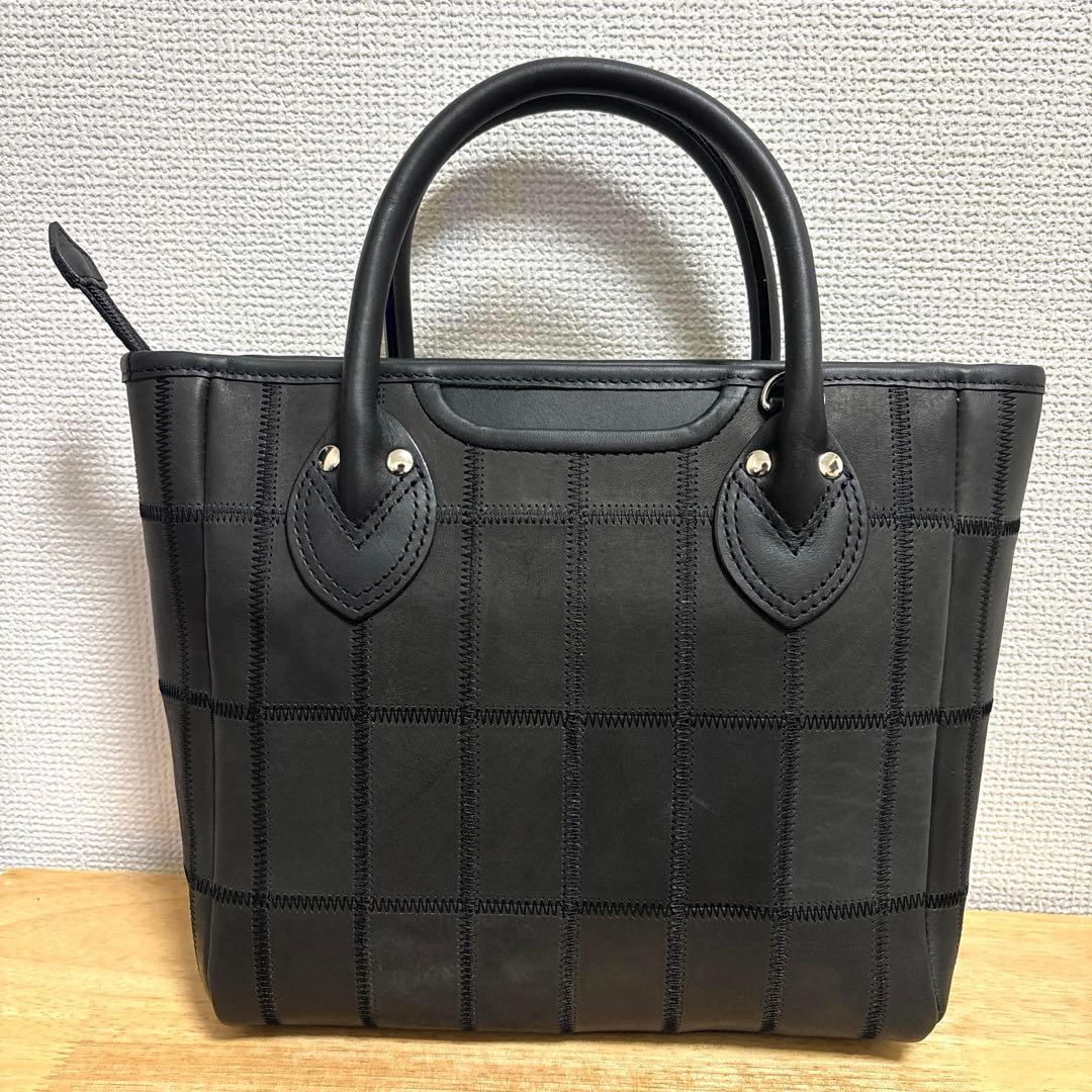 新品✨TRION トライオン 本革 2WAYミニトートバッグ グラブレザー　黒