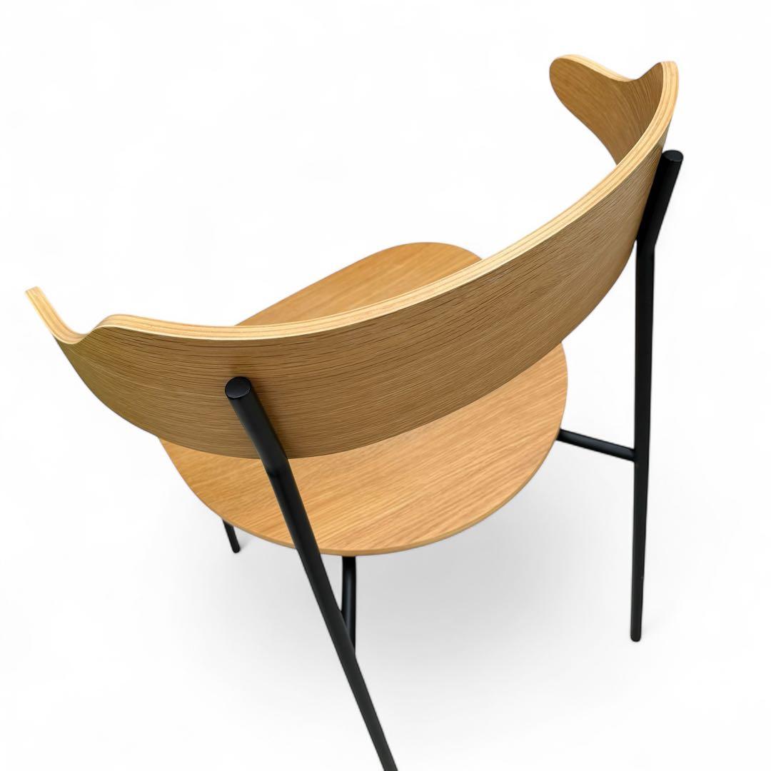 美品　関家具　ダイニングチェア　カペル　KAPELL　食卓イス　板座