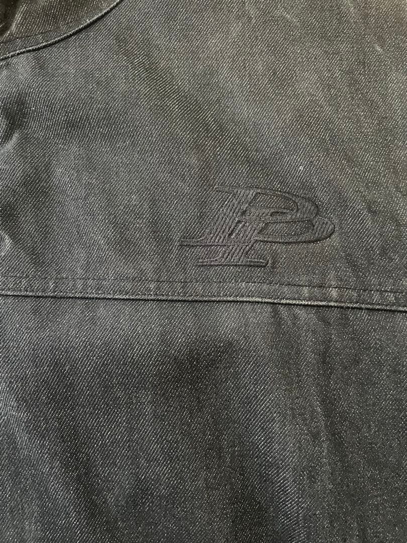 pellepelle デニム生地 裏地キルティング ジップアップジャケット XL