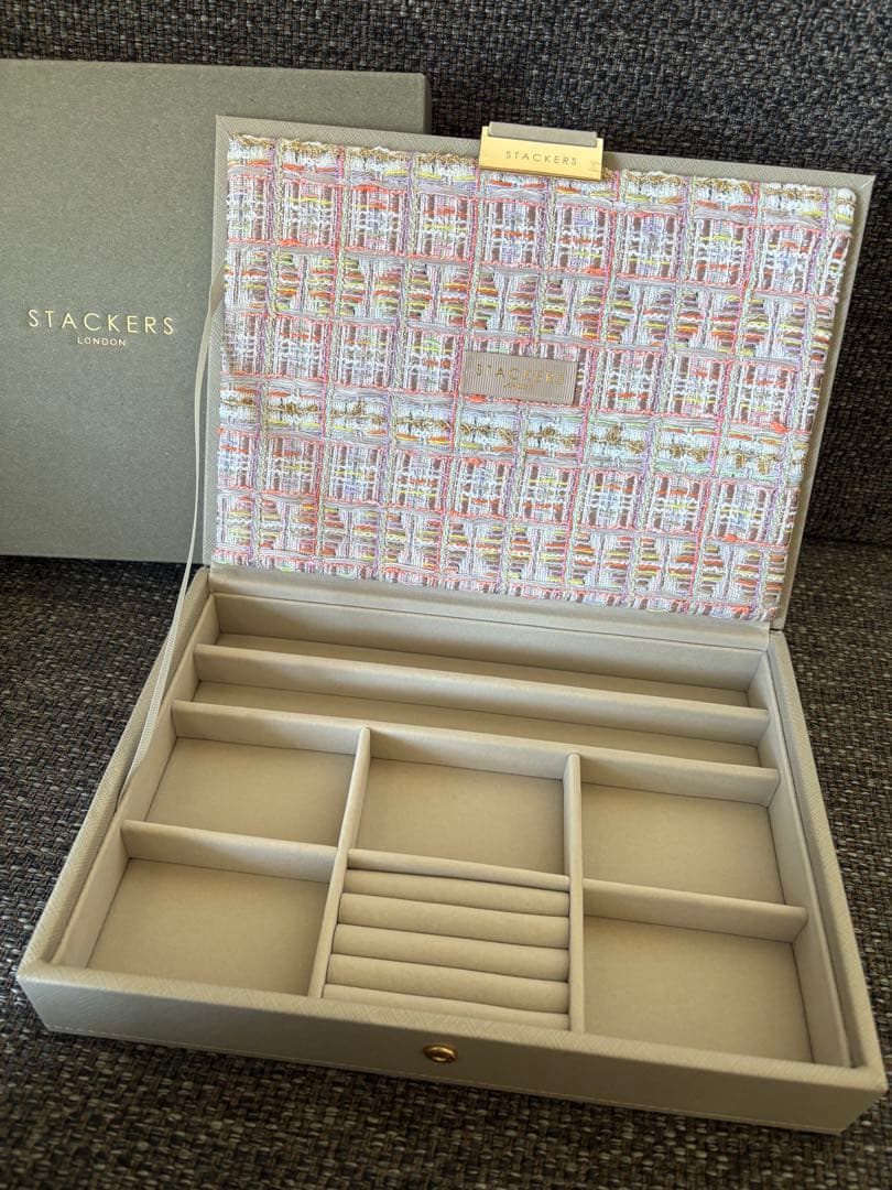STACKERS スタッカーズ ジュエリーボックス ツイード　伊勢丹限定