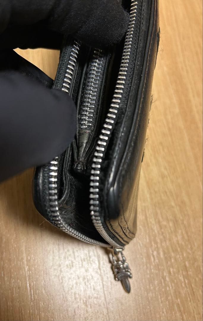 【インボイス付き】　CHROME HEARTS クロムハーツ ジップウォレット