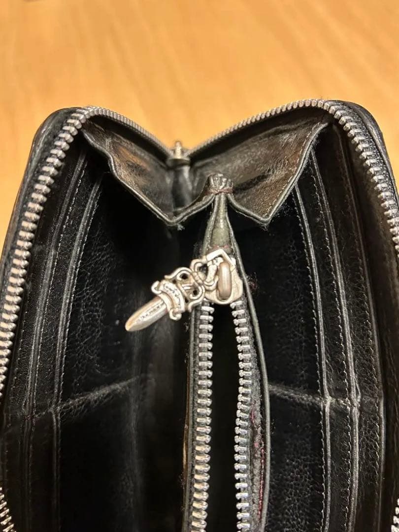 【インボイス付き】　CHROME HEARTS クロムハーツ ジップウォレット
