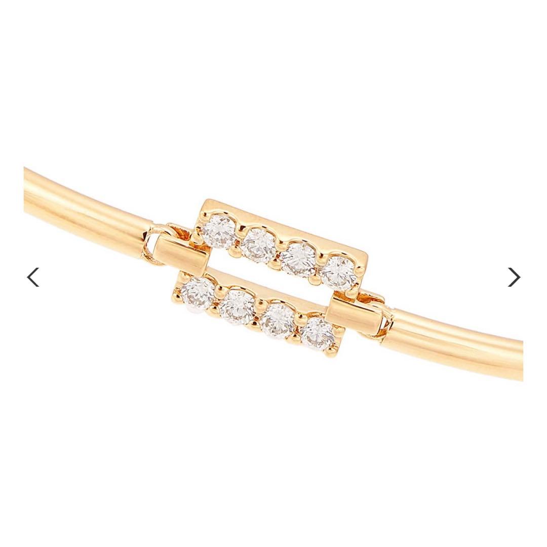 TSUTSUMI K18イエローゴールドダイヤモンド ブレスレット　バングル