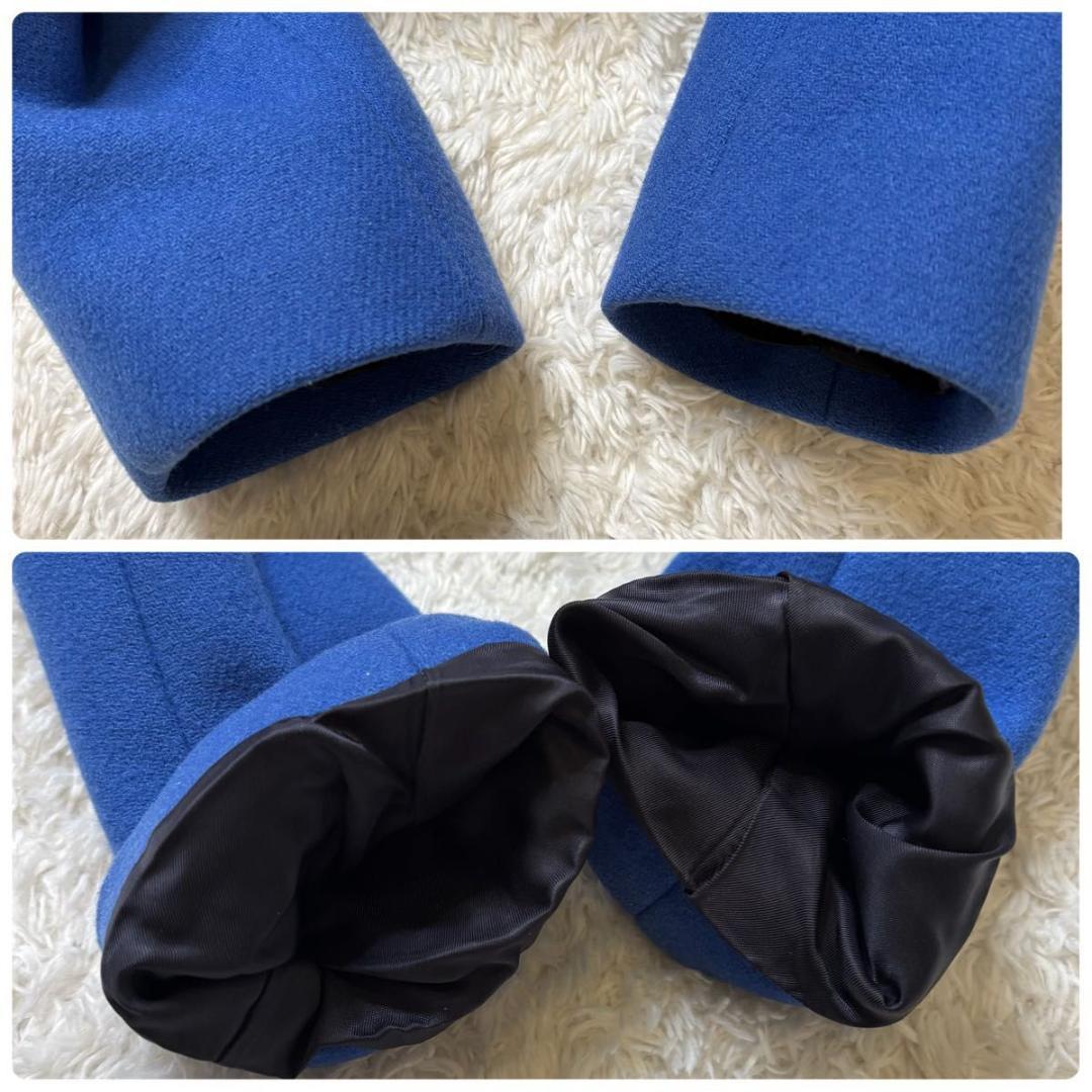 【美品】UNITED TOKYO カシミヤウールチェスターコート GIFU 青