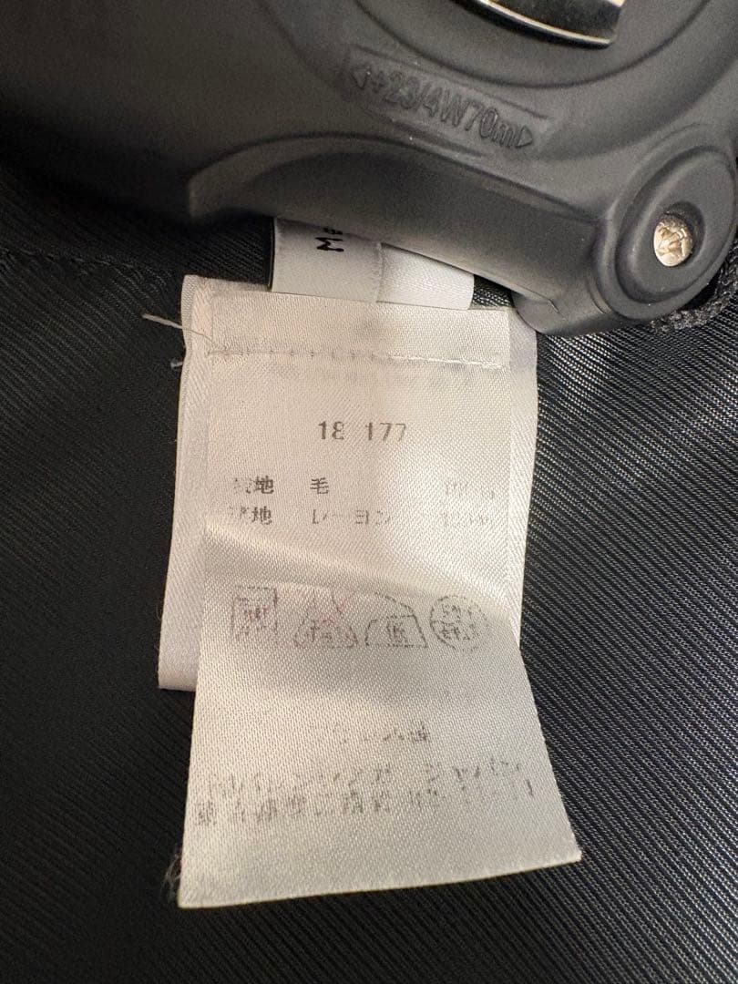 バレンシアガ 黒トレンチコート38