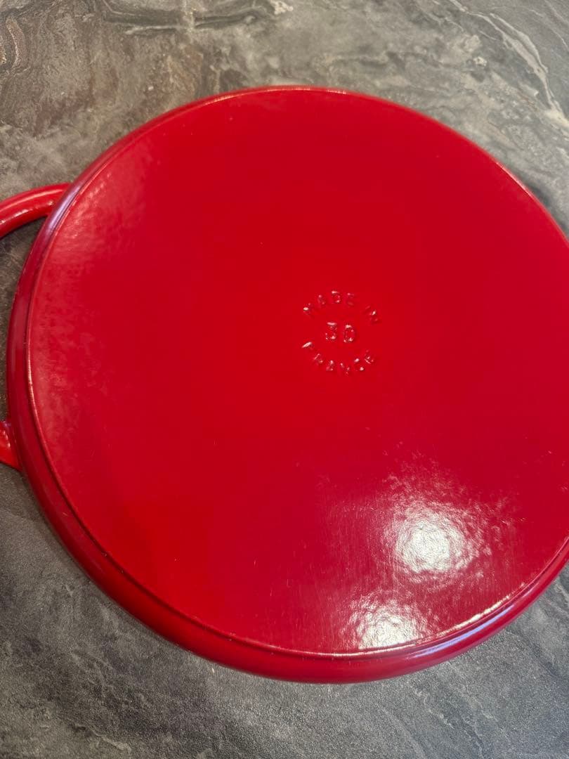 STAUB 赤 グリルパン 鋳鉄製