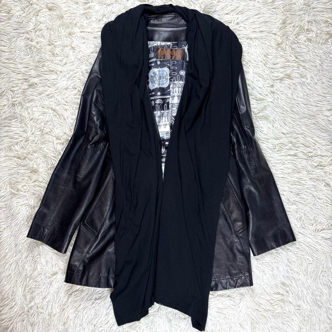 美品、BALMAIN、バルマン、レザージャケット