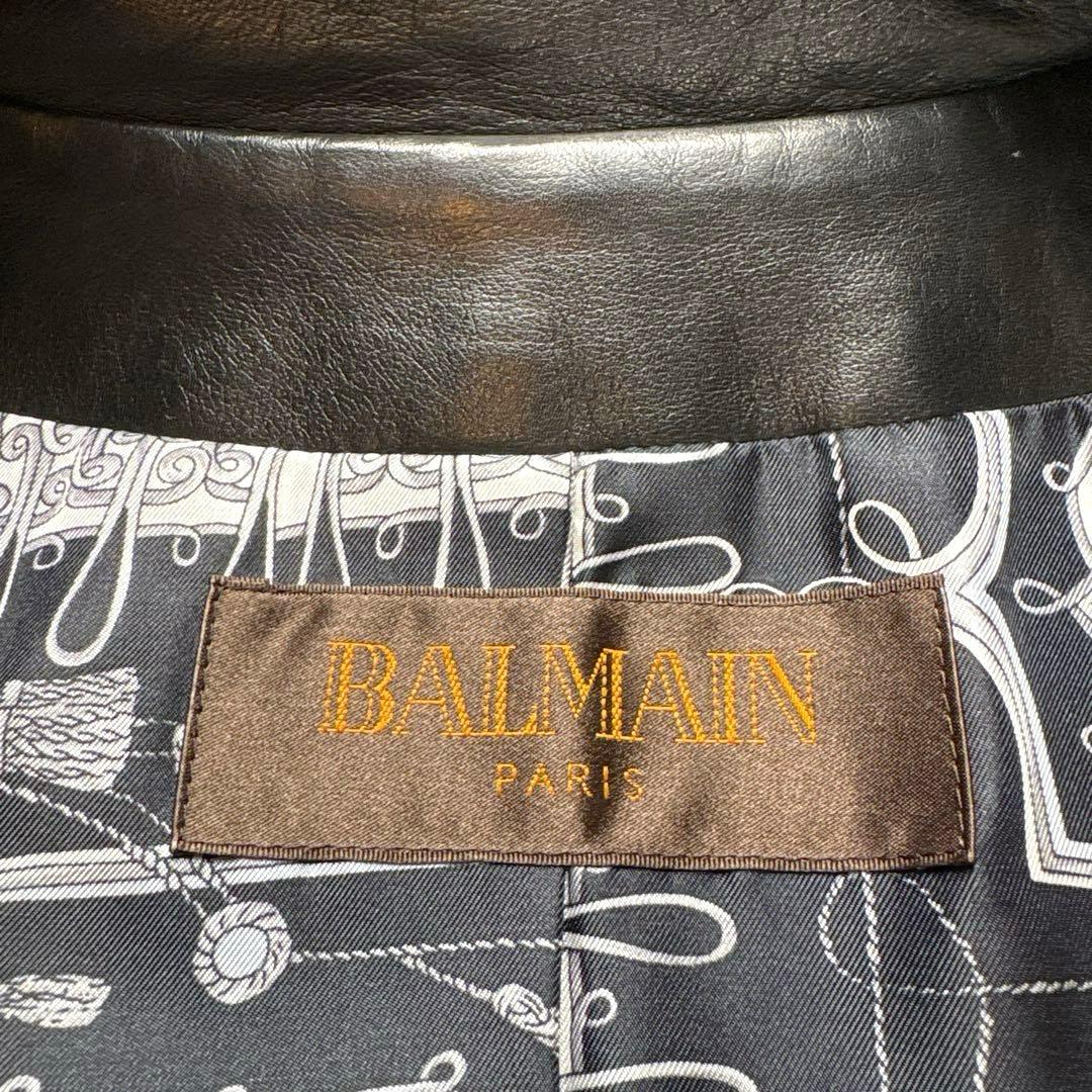 美品、BALMAIN、バルマン、レザージャケット