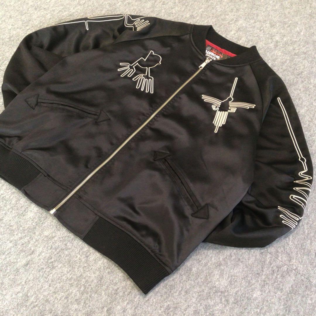 【けん町】激レア　ハードコアチョコレート　ナスカジャン　フマナブラック L