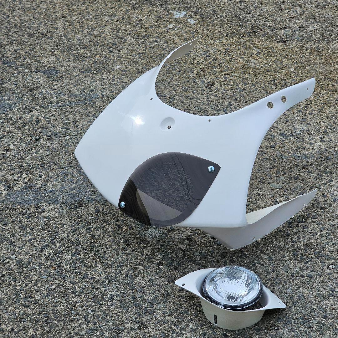 FRP製 TZR50 3TU 耐久タイプアッパー スモーク　ライト付