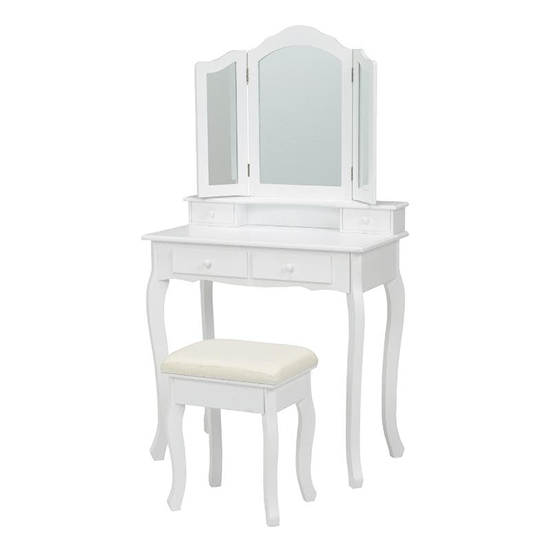 三面鏡猫脚ドレッサー スツール付き [8042]