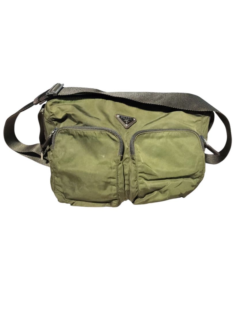 PRADA メッセンジャーバッグ オリーブグリーン