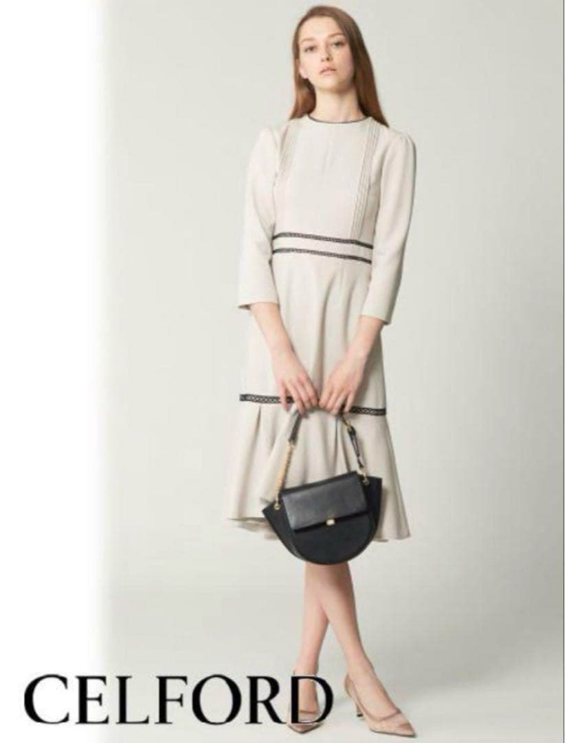 【石原さとみ着用】CELFORD セルフォード　マーメイドフレアワンピース