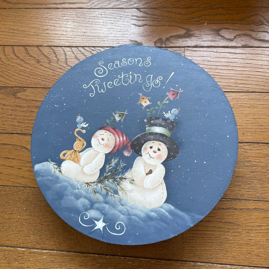 クリスマスボックス 雪だるまデザイン