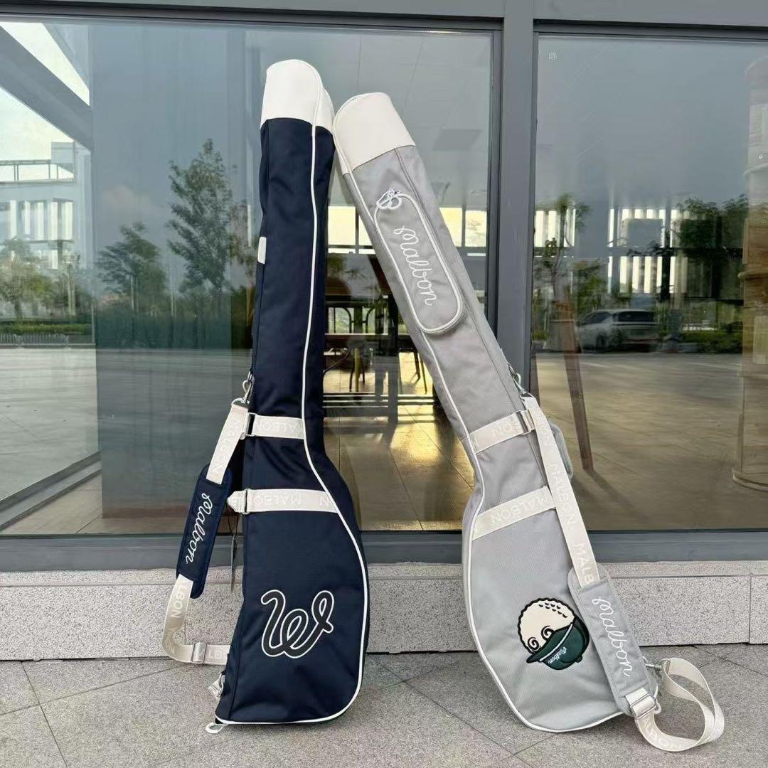 malbon マルポンゴルフ ゴルフバッグ ハーフキャディバッグ クラブケース紺