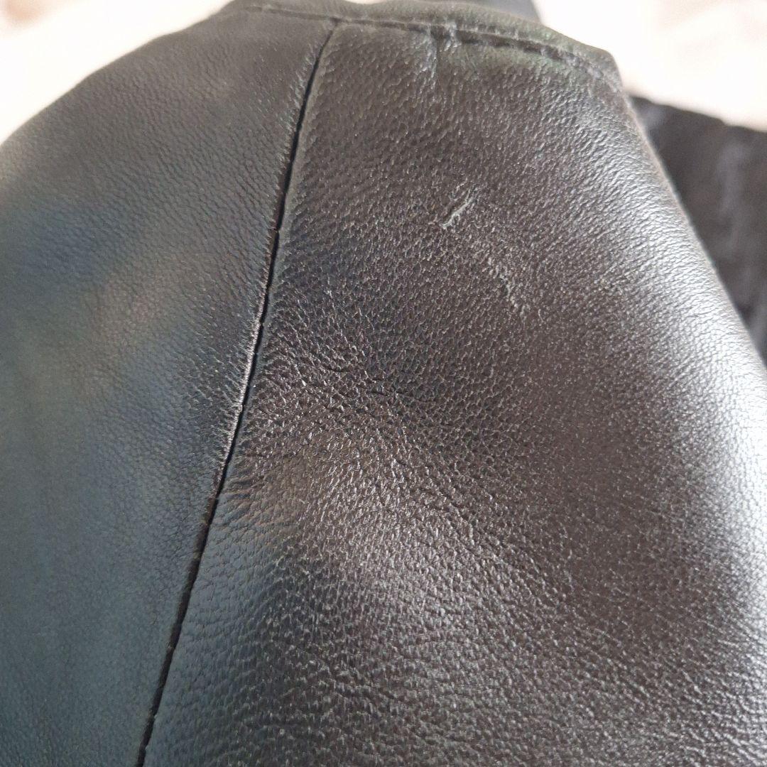 FENDI レザー ジャケット 38 ブラック