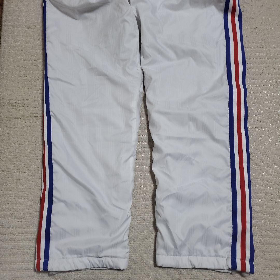 【美品】adidas　ナイロンジャージ　上下セット　メンズOサイズ　厚手裏地付き