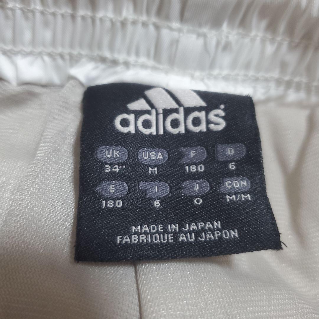 【美品】adidas　ナイロンジャージ　上下セット　メンズOサイズ　厚手裏地付き