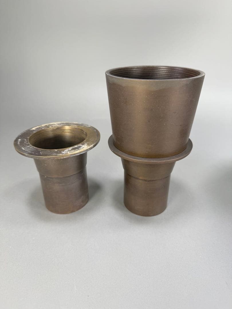 池坊　生け花　唐銅　花器　花瓶　華道具　高さ26.5cm 古流　未生流　龍生派