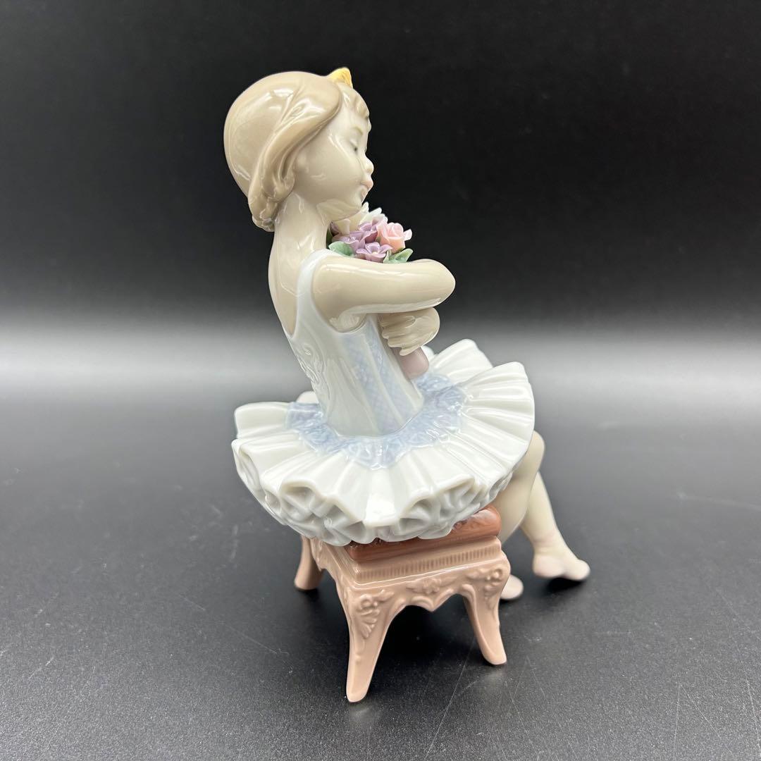 【未使用級】リヤドロ　初めての舞台　6763 置物　フラワー　花　バレエ