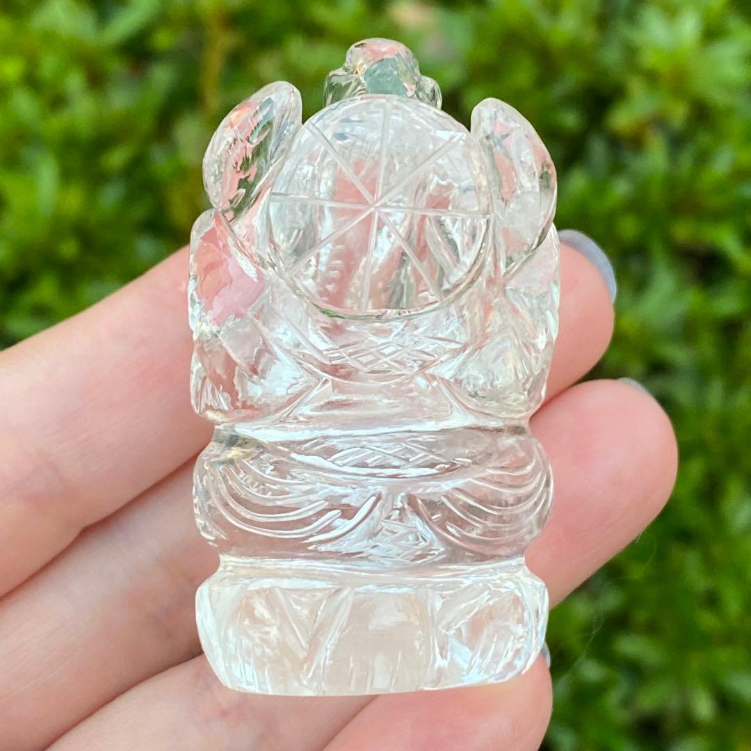 Rene ガネーシャ像 ヒマラヤ水晶 天然石 パワーストーン ④
