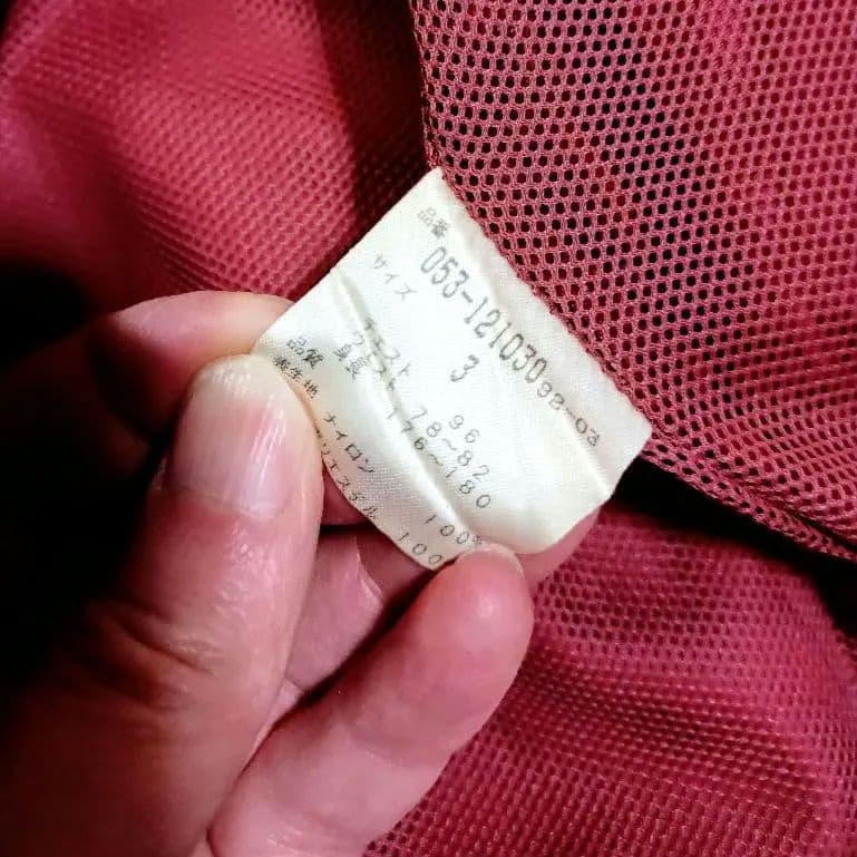 美品■パーリーゲイツ フード付 撥水 裏メッシュ ジャケット レッド メンズ 3