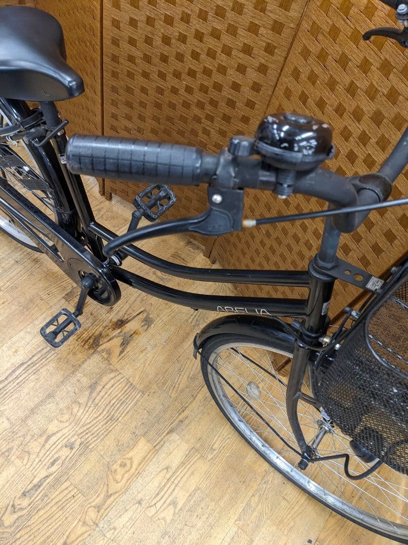 U075 普通自転車　26インチ　ブラック　シンプル