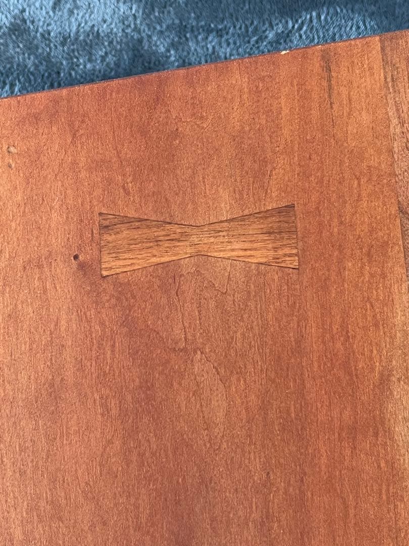 引取限定 ツインローテーブル 座卓 無垢 チェリー材 ウォールナット材